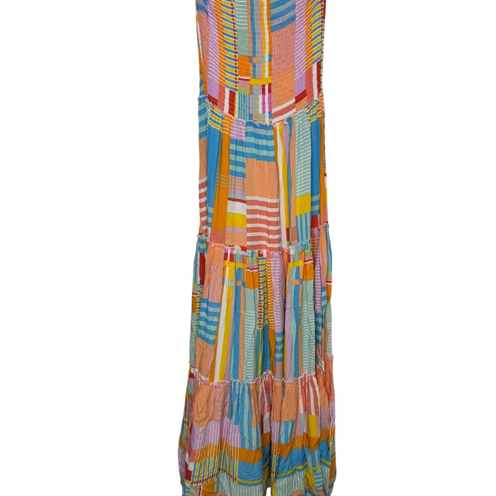 Anthropologie Abel The Label multi colored smocked Strapless Maxi Dress
Med, EUC - Picture 10 of 10